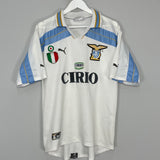 Shop 1999/00 LAZIO *CENTENARY* AWAY SHIRT (XL) PUMA, classic football shirts, vintage football shirts & retro soccer jerseys at Cult Kits