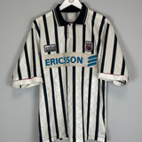 Shop 1996/98 BRENTFORD #12 *MATCH ISSUE* AWAY SHIRT (L) COBRA SPORTS, classic football shirts, vintage football shirts & retro soccer jerseys at Cult Kits