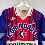 Shop 1993/94 PSG HOME SHIRT (XL) NIKE, classic football shirts, vintage football shirts & retro soccer jerseys at Cult Kits