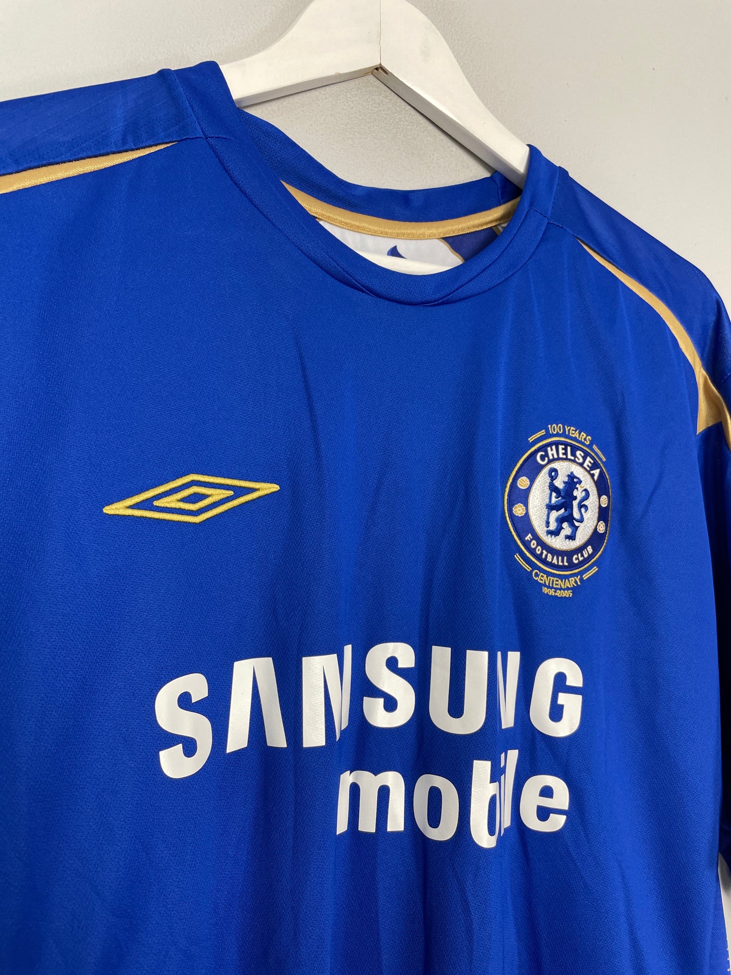 2005/06 CHELSEA LAMPARD #8 *CENTENARY* HOME SHIRT (XXL) UMBRO
