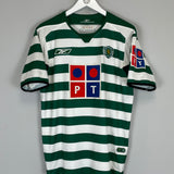Shop 2004/05 SPORTING CP HOME SHIRT (M) REEBOK, classic football shirts, vintage football shirts & retro soccer jerseys at Cult Kits