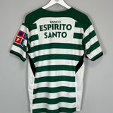 Shop 2004/05 SPORTING CP HOME SHIRT (M) REEBOK, classic football shirts, vintage football shirts & retro soccer jerseys at Cult Kits