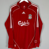 Shop 2006/07 LIVERPOOL CROUCH #15 L/S HOME SHIRT (L) ADIDAS, classic football shirts, vintage football shirts & retro soccer jerseys at Cult Kits