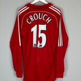 Shop 2006/07 LIVERPOOL CROUCH #15 L/S HOME SHIRT (L) ADIDAS, classic football shirts, vintage football shirts & retro soccer jerseys at Cult Kits