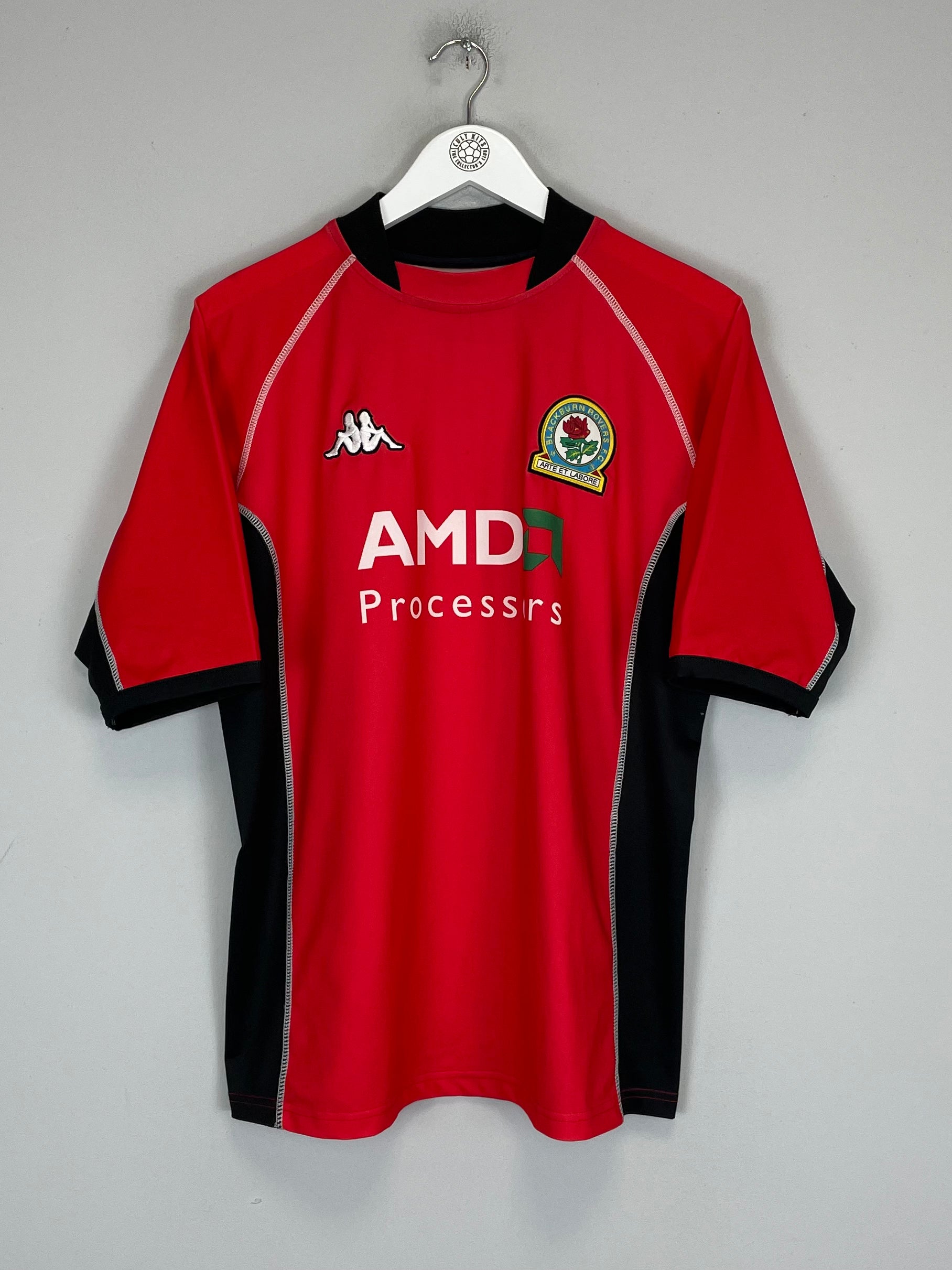 Shop 2002/03 BLACKBURN ROVERS TUGAY #3 AWAY SHIRT (L) KAPPA, classic football shirts, vintage football shirts & retro soccer jerseys at Cult Kits