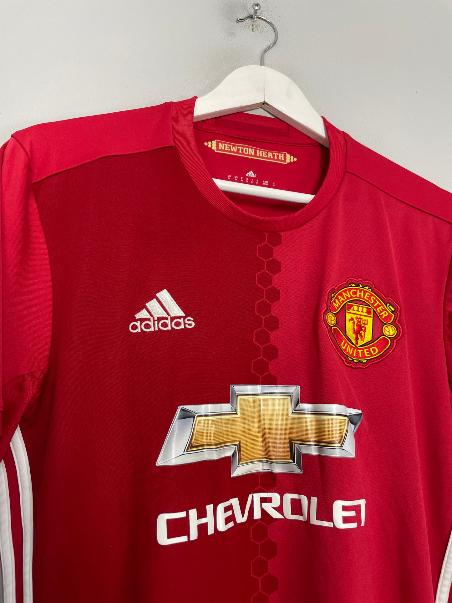 2016/17 MANCHESTER UNITED HOME SHIRT (M) ADIDAS