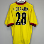 Shop 1997/99 LIVERPOOL GERRARD #28 AWAY SHIRT (XL) REEBOK, classic football shirts, vintage football shirts & retro soccer jerseys at Cult Kits
