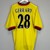 Shop 1997/99 LIVERPOOL GERRARD #28 AWAY SHIRT (XL) REEBOK, classic football shirts, vintage football shirts & retro soccer jerseys at Cult Kits