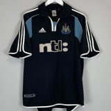 Shop 2000/01 NEWCASTLE SHEARER #9 AWAY SHIRT (XL) ADIDAS, classic football shirts, vintage football shirts & retro soccer jerseys at Cult Kits