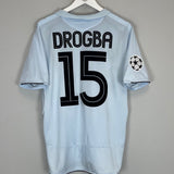 Shop 2005/06 CHELSEA DROGBA #15 C/L AWAY SHIRT (L) UMBRO, classic football shirts, vintage football shirts & retro soccer jerseys at Cult Kits