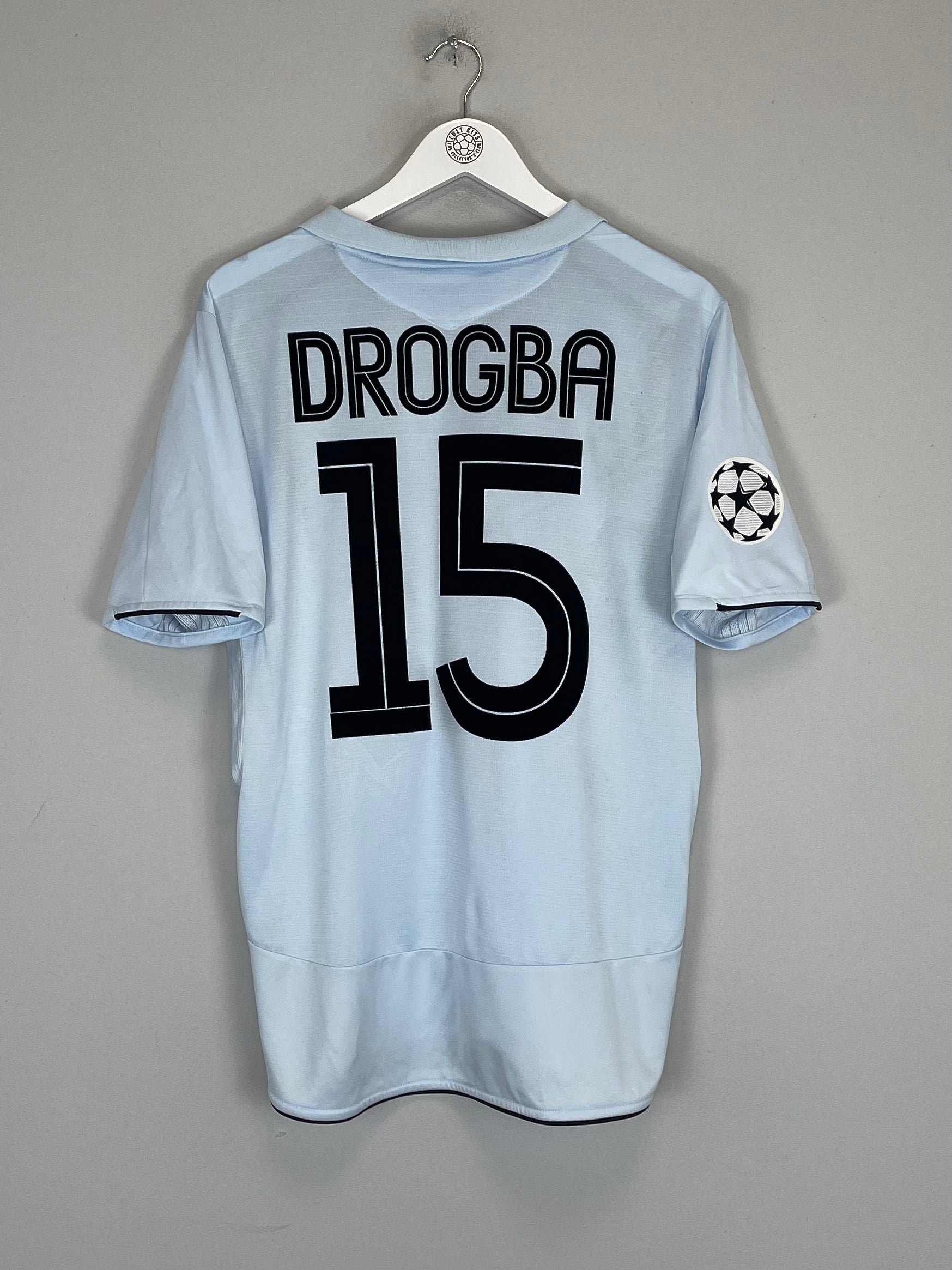 Shop 2005/06 CHELSEA DROGBA #15 C/L AWAY SHIRT (L) UMBRO, classic football shirts, vintage football shirts & retro soccer jerseys at Cult Kits
