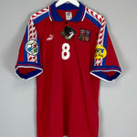 Shop 1996 CZECH REPUBLIC POBORSKY #8 *BNWT* HOME SHIRT (L) PUMA, classic football shirts, vintage football shirts & retro soccer jerseys at Cult Kits