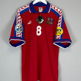 Shop 1996 CZECH REPUBLIC POBORSKY #8 *BNWT* HOME SHIRT (L) PUMA, classic football shirts, vintage football shirts & retro soccer jerseys at Cult Kits
