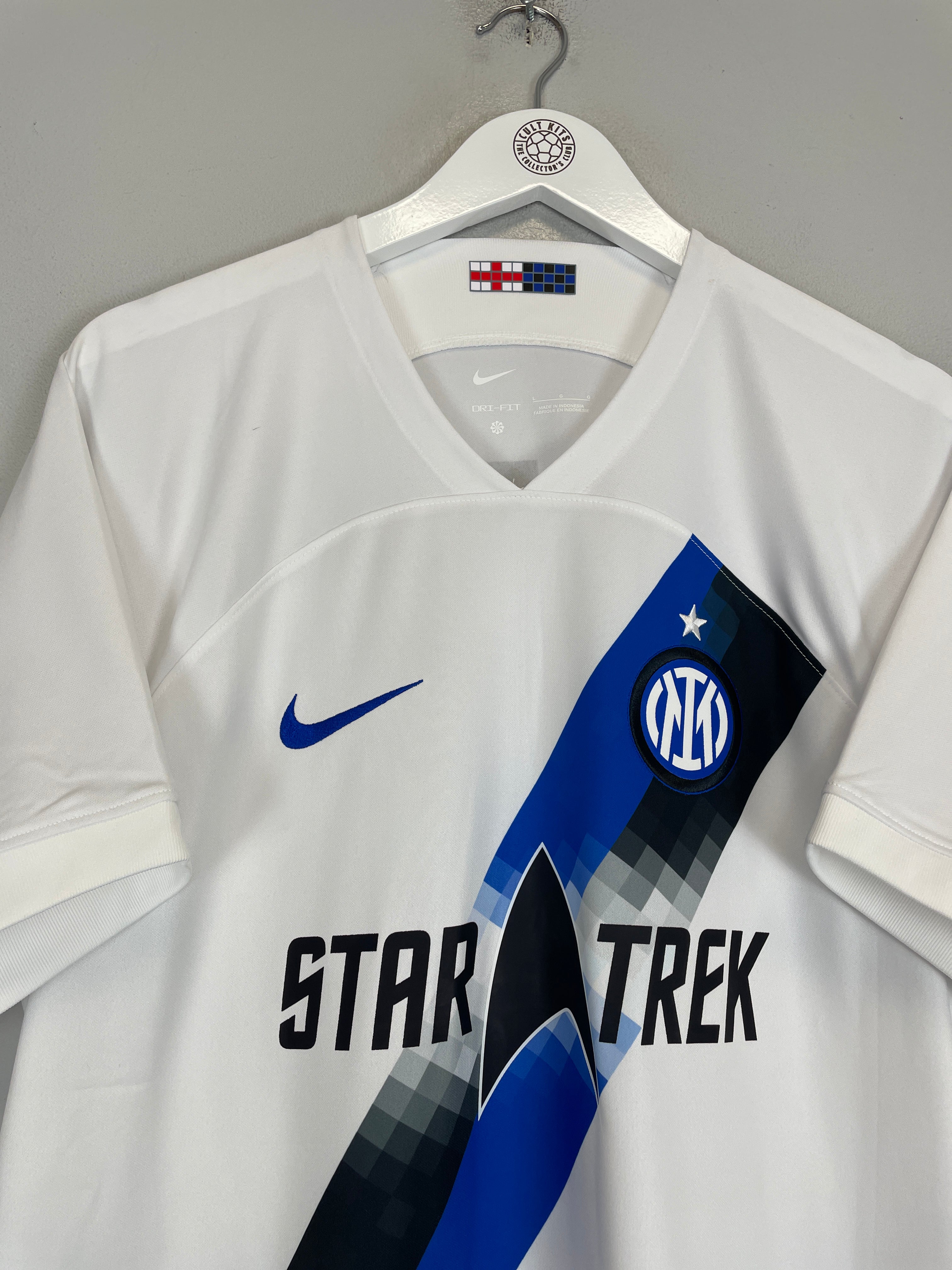 Shop 2023/24 INTER MILAN BARELLA #23 *BNWT* AWAY SHIRT (L) NIKE, classic football shirts, vintage football shirts & retro soccer jerseys at Cult Kits