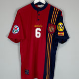 Shop 1996 SPAIN HIERRO #6 HOME SHIRT (L) ADIDAS, classic football shirts, vintage football shirts & retro soccer jerseys at Cult Kits