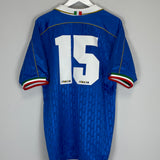 Shop 1995/96 ITALY #15 (BAGGIO) HOME SHIRT (L) NIKE, classic football shirts, vintage football shirts & retro soccer jerseys at Cult Kits
