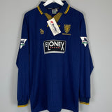 Shop 1997/99 WIMBLEDON THATCHER #6 L/S *BNWT* HOME SHIRT (XL) LOTTO, classic football shirts, vintage football shirts & retro soccer jerseys at Cult Kits