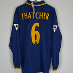 Shop 1997/99 WIMBLEDON THATCHER #6 L/S *BNWT* HOME SHIRT (XL) LOTTO, classic football shirts, vintage football shirts & retro soccer jerseys at Cult Kits