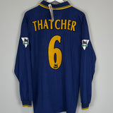 Shop 1997/99 WIMBLEDON THATCHER #6 L/S *BNWT* HOME SHIRT (XL) LOTTO, classic football shirts, vintage football shirts & retro soccer jerseys at Cult Kits