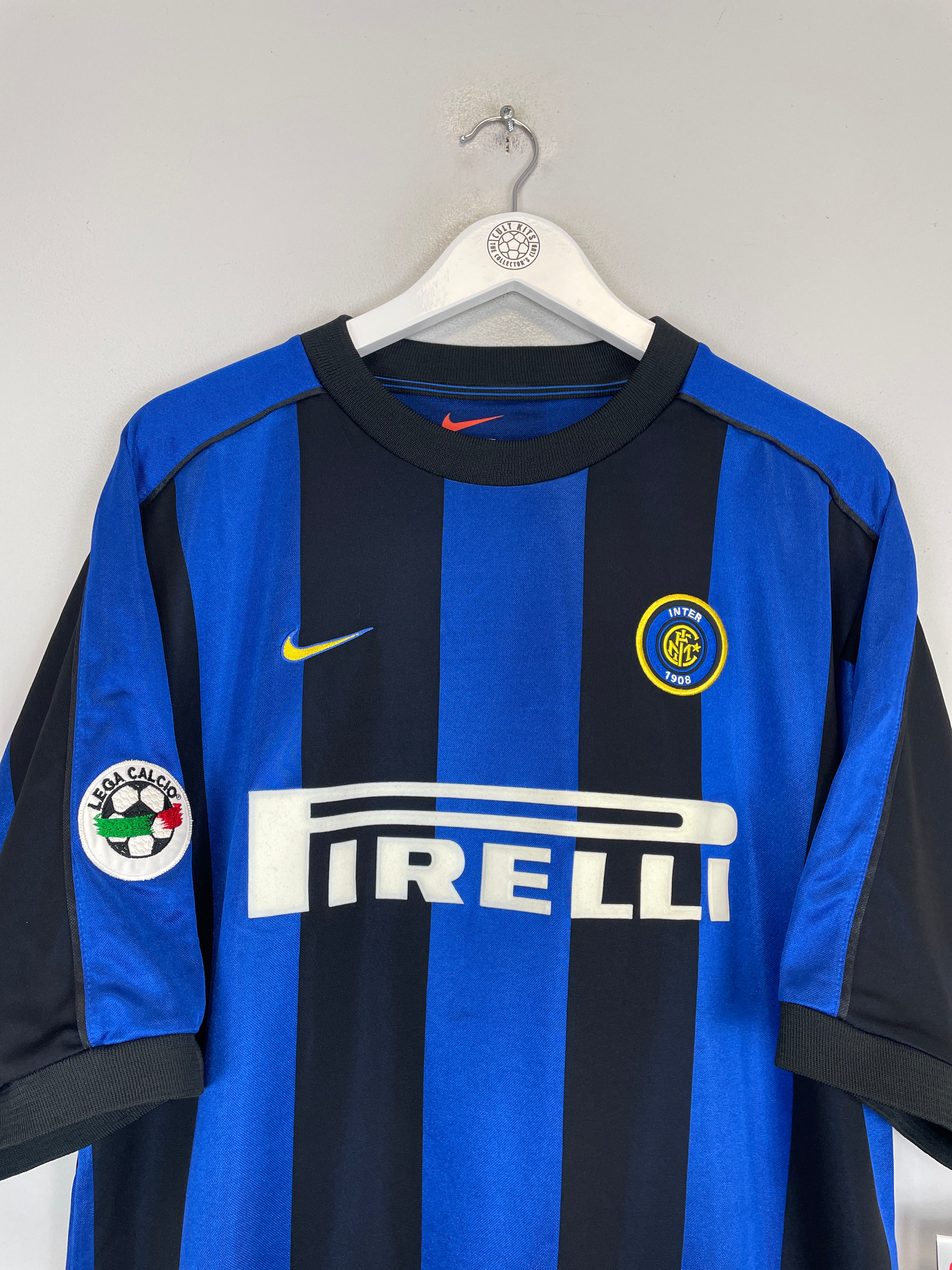 Shop 2000/01 INTER MILAN RONALDO #9 *BNWT* HOME SHIRT (L) NIKE, classic football shirts, vintage football shirts & retro soccer jerseys at Cult Kits