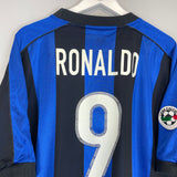Shop 2000/01 INTER MILAN RONALDO #9 *BNWT* HOME SHIRT (L) NIKE, classic football shirts, vintage football shirts & retro soccer jerseys at Cult Kits