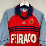 Shop 1998/99 DEPORTIVO LA CORUNA AWAY SHIRT (L) ADIDAS, classic football shirts, vintage football shirts & retro soccer jerseys at Cult Kits