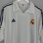Shop 2001/02 REAL MADRID ZIDANE #5 *BNWT* C/L HOME SHIRT (XXL) ADIDAS, classic football shirts, vintage football shirts & retro soccer jerseys at Cult Kits