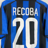 Shop 2003/04 INTER MILAN RECOBA #20 HOME SHIRT (L) NIKE, classic football shirts, vintage football shirts & retro soccer jerseys at Cult Kits