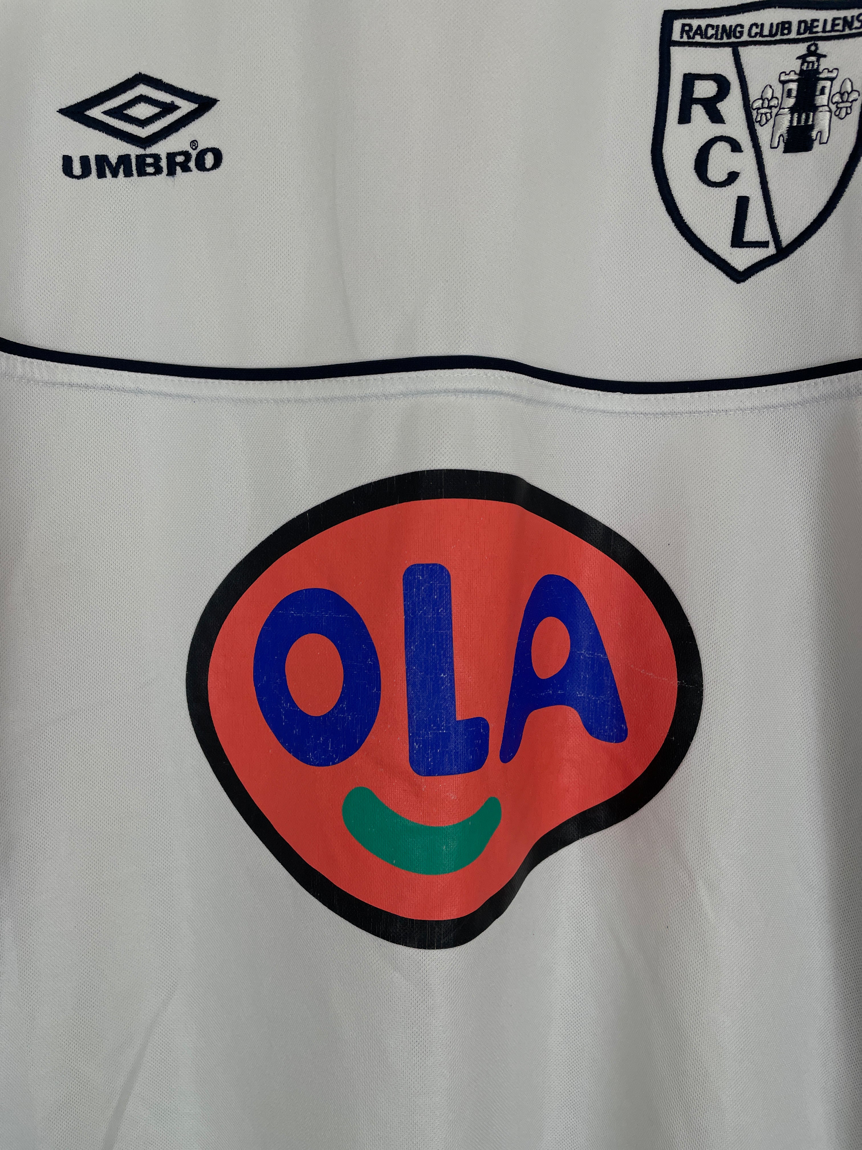 Shop 1999/00 RC LENS AWAY SHIRT (XL) UMBRO, classic football shirts, vintage football shirts & retro soccer jerseys at Cult Kits