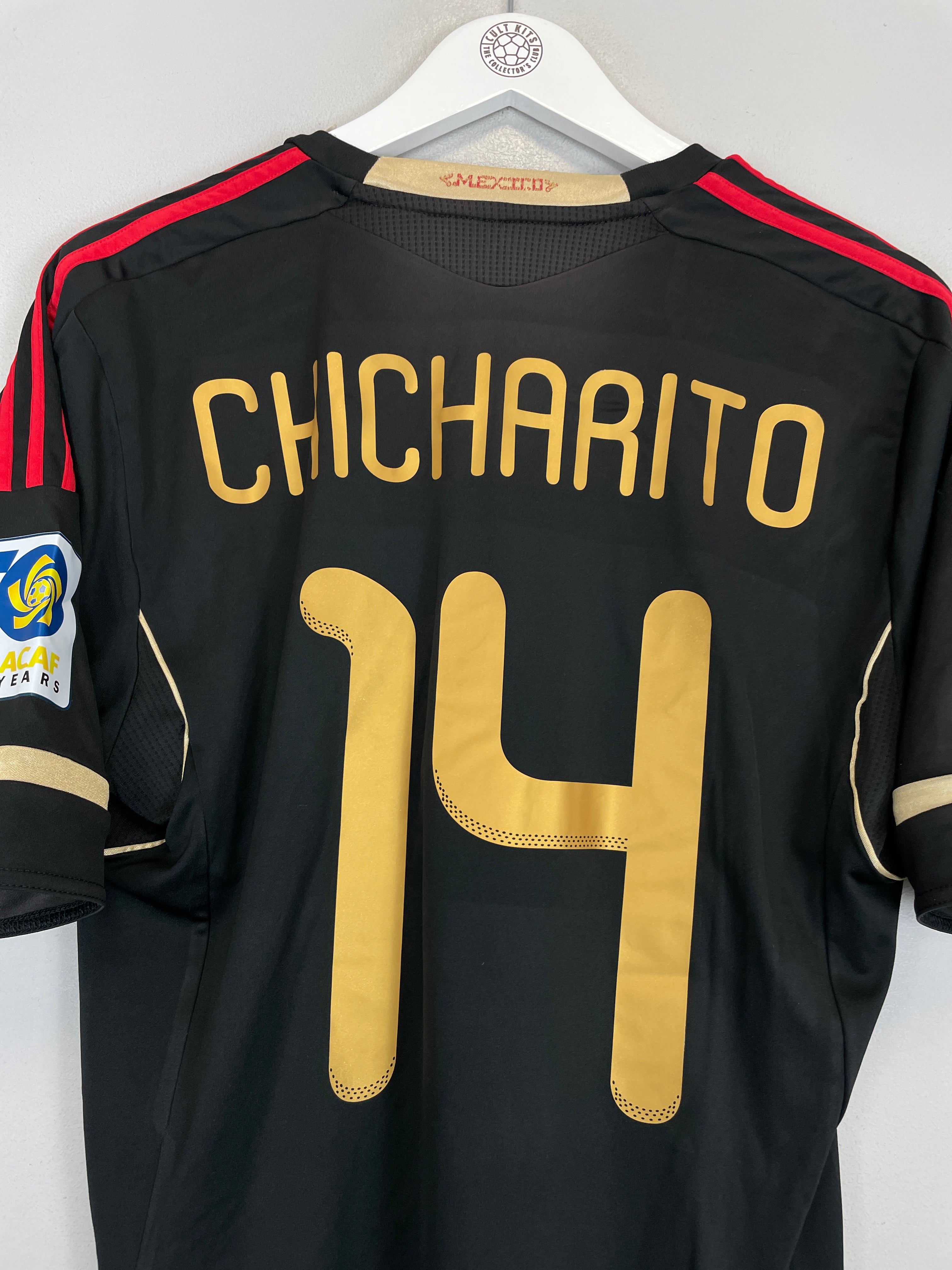 Shop 2011/12 MEXICO CHICHARITO #14 AWAY SHIRT (M) ADIDAS, classic football shirts, vintage football shirts & retro soccer jerseys at Cult Kits