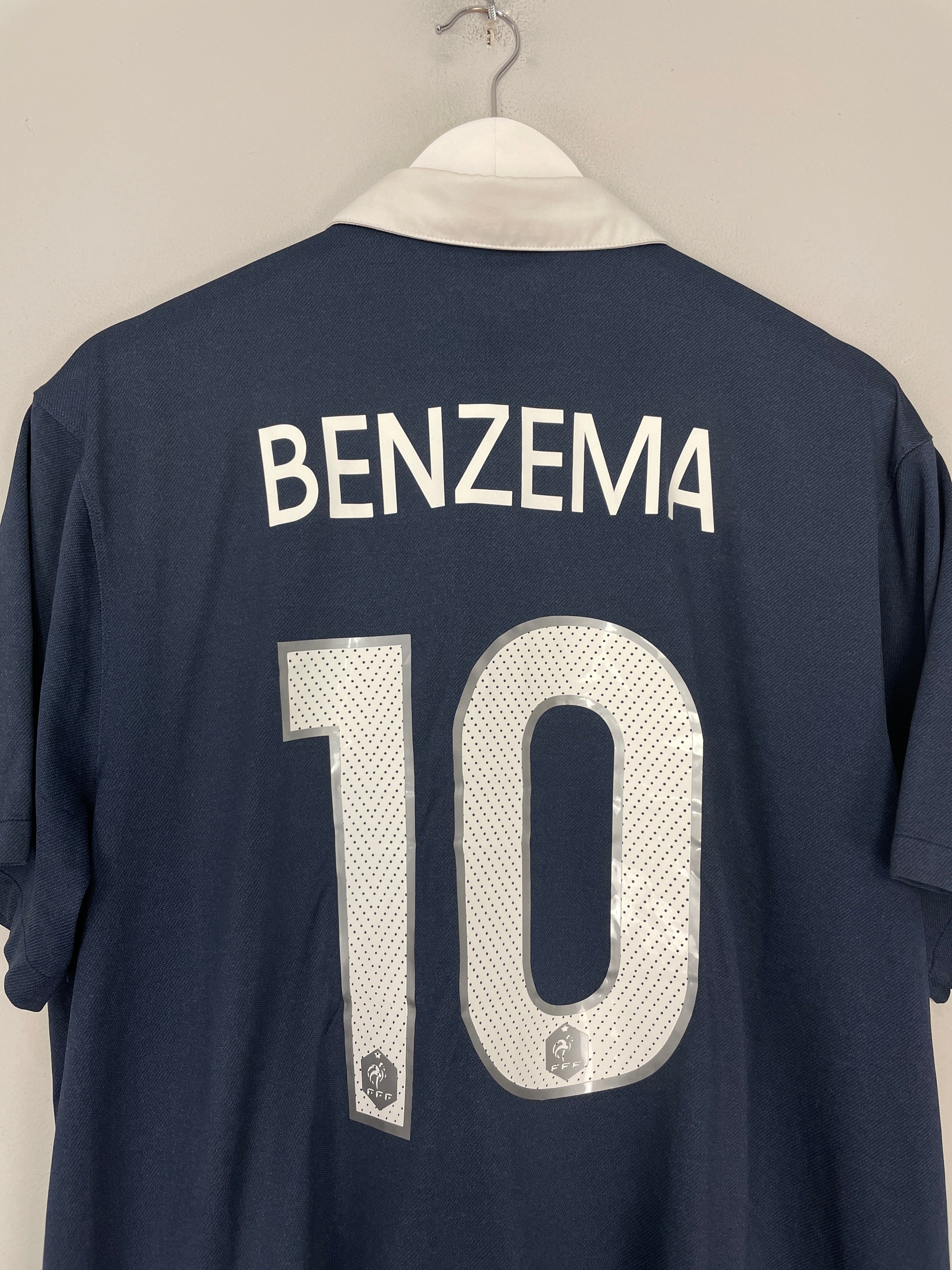 Shop 2014/16 FRANCE BENZEMA #10 HOME SHIRT (XL) NIKE, classic football shirts, vintage football shirts & retro soccer jerseys at Cult Kits