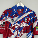 Shop 1996 KASHIMA ANTLERS LEONARDO #10 CUP HOME SHIRT (L) NR, classic football shirts, vintage football shirts & retro soccer jerseys at Cult Kits