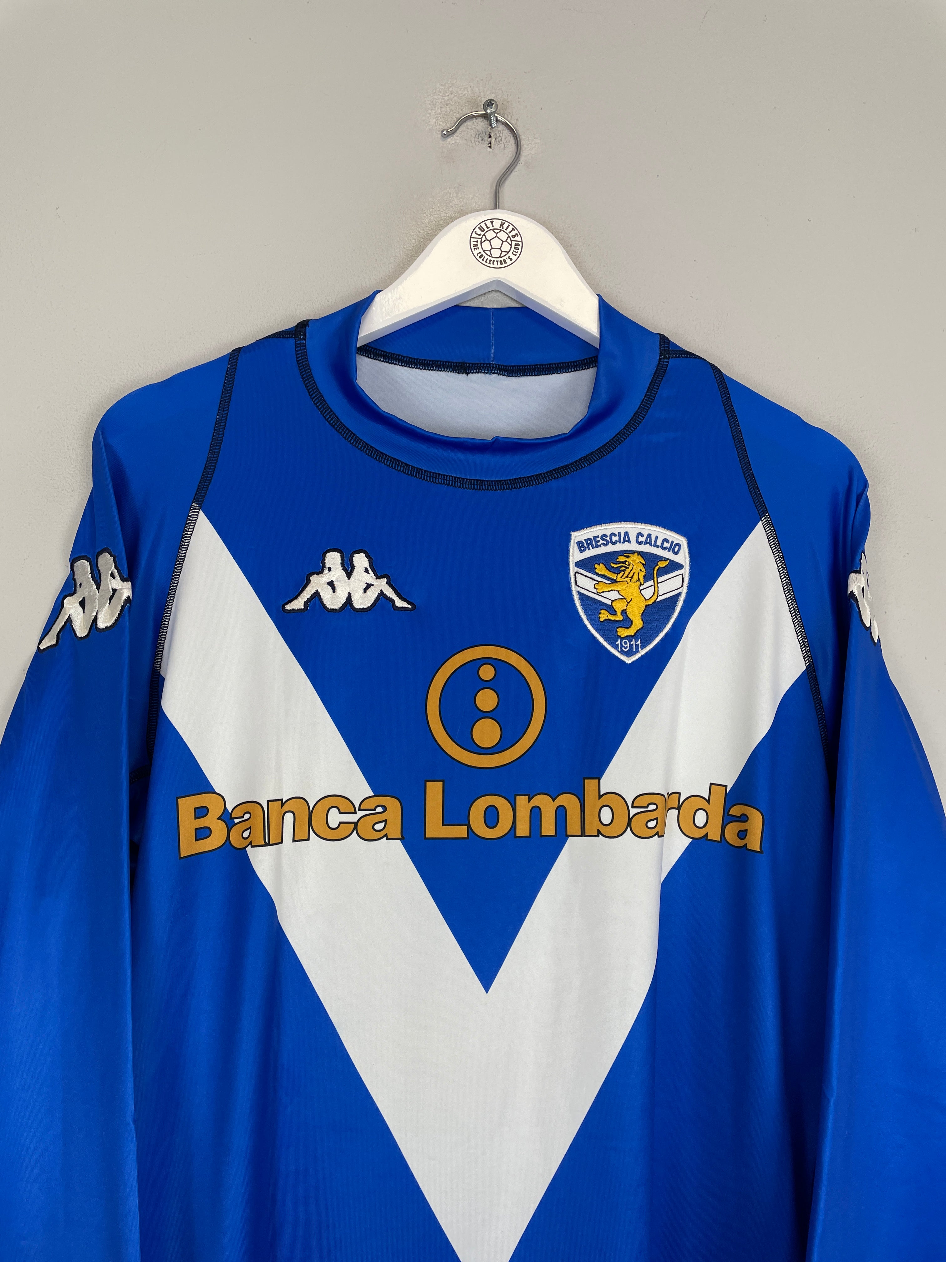 Shop 2003/04 BRESCIA BAGGIO #10 *BNWT* L/S HOME SHIRT (XXL) KAPPA, classic football shirts, vintage football shirts & retro soccer jerseys at Cult Kits