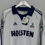 Shop 1999/01 TOTTENHAM GINOLA #14 *BNWT* L/S HOME SHIRT (XL) ADIDAS, classic football shirts, vintage football shirts & retro soccer jerseys at Cult Kits