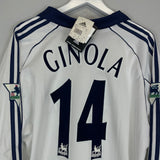 Shop 1999/01 TOTTENHAM GINOLA #14 *BNWT* L/S HOME SHIRT (XL) ADIDAS, classic football shirts, vintage football shirts & retro soccer jerseys at Cult Kits