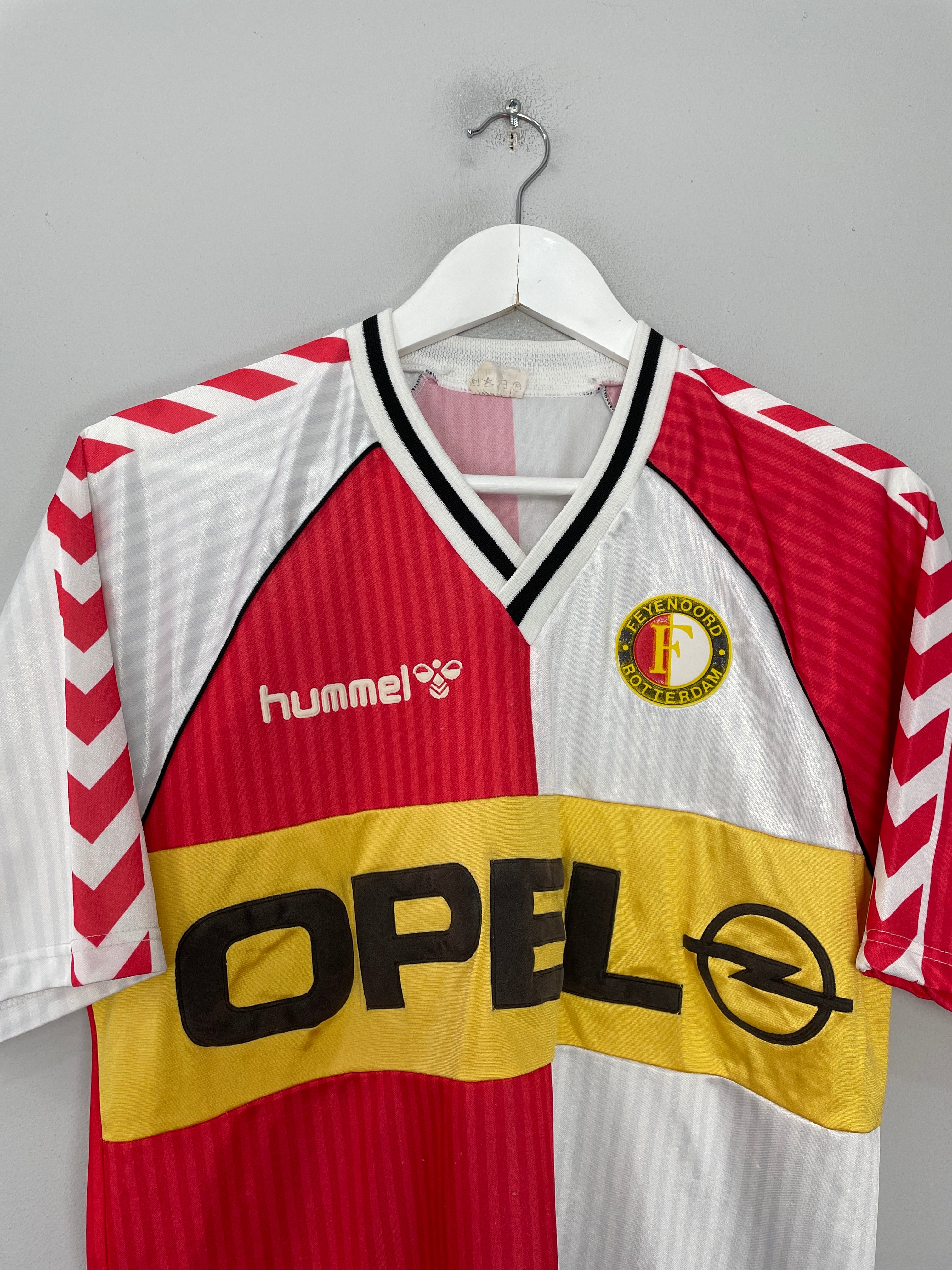 Shop 1987/89 FEYENOORD HOME SHIRT (L) HUMMEL, classic football shirts, vintage football shirts & retro soccer jerseys at Cult Kits
