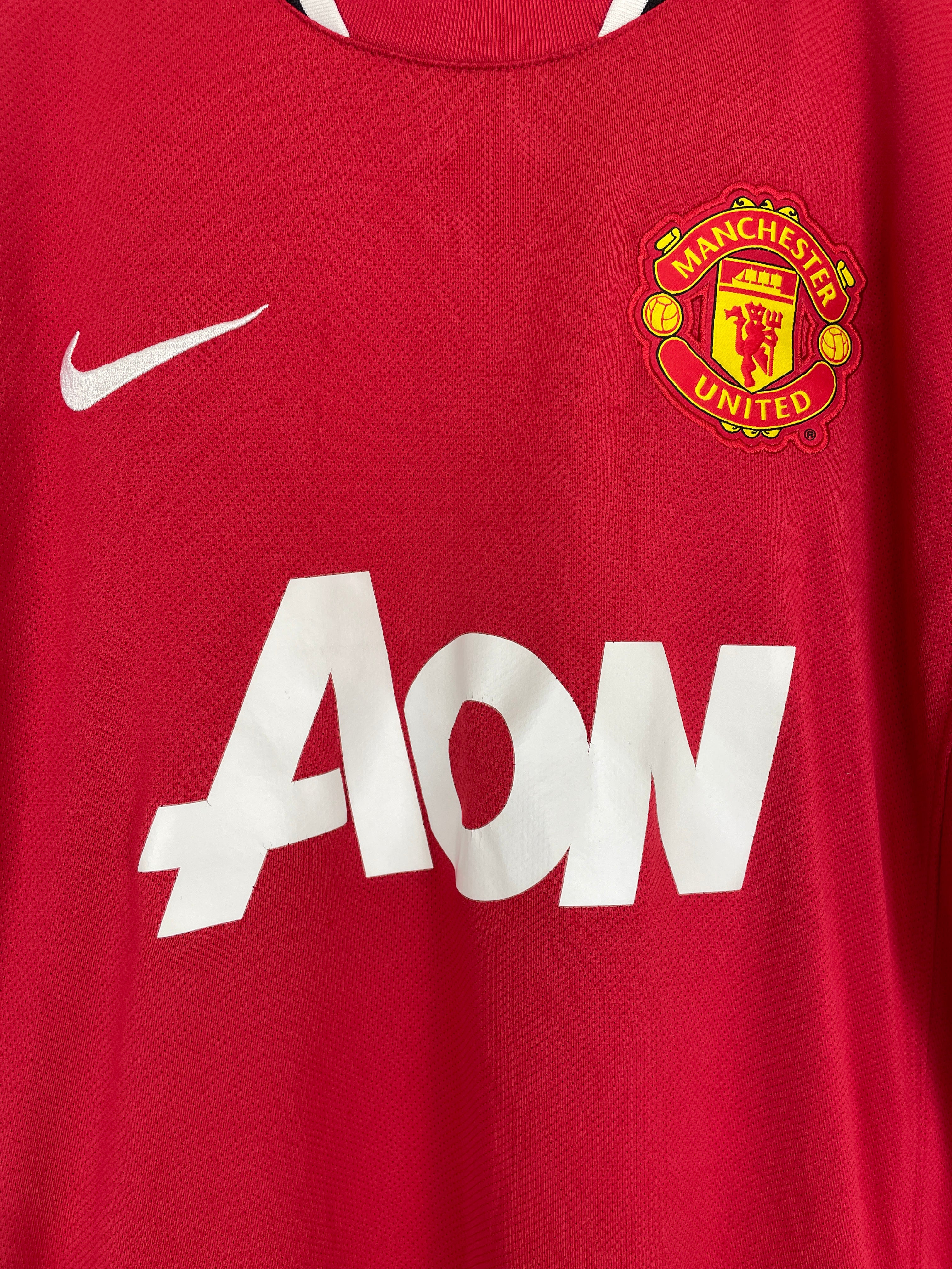 Shop 2011/12 MANCHESTER UNITED WELBECK #19 HOME SHIRT (M) NIKE, classic football shirts, vintage football shirts & retro soccer jerseys at Cult Kits