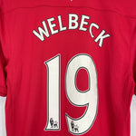 Shop 2011/12 MANCHESTER UNITED WELBECK #19 HOME SHIRT (M) NIKE, classic football shirts, vintage football shirts & retro soccer jerseys at Cult Kits