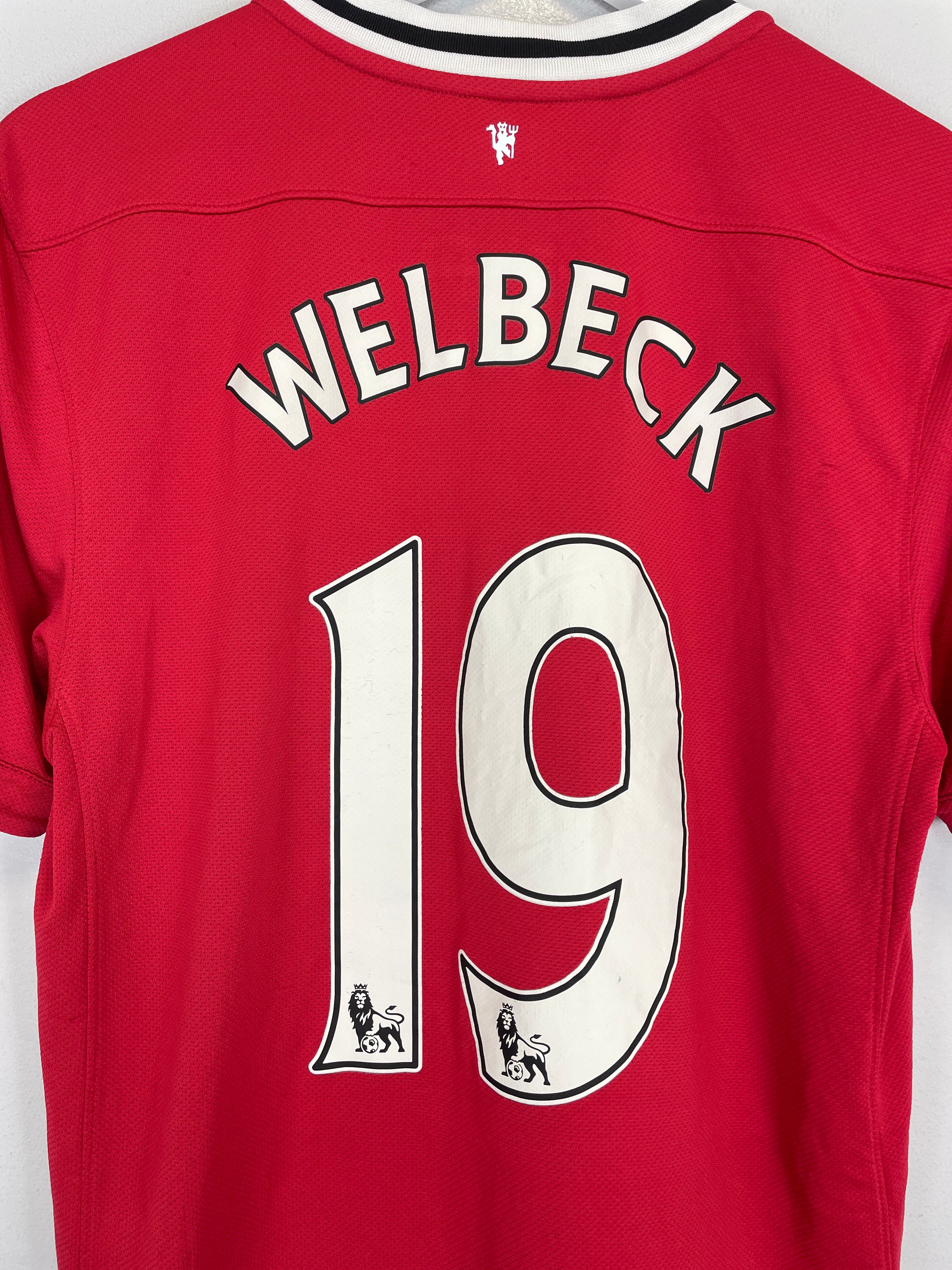 Shop 2011/12 MANCHESTER UNITED WELBECK #19 HOME SHIRT (M) NIKE, classic football shirts, vintage football shirts & retro soccer jerseys at Cult Kits