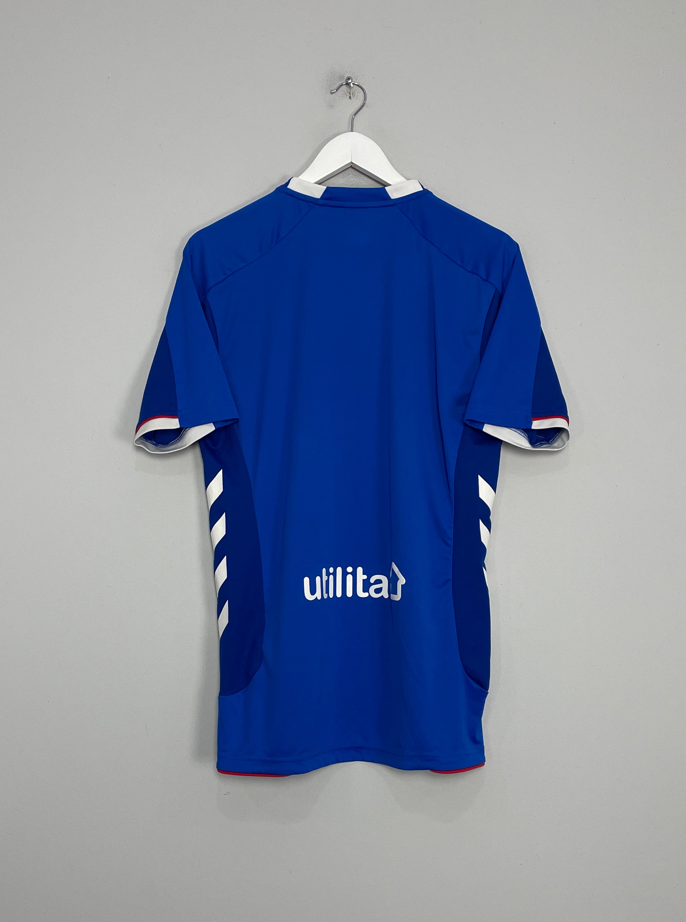 Shop 2018/19 RANGERS HOME SHIRT (M) HUMMEL, classic football shirts, vintage football shirts & retro soccer jerseys at Cult Kits
