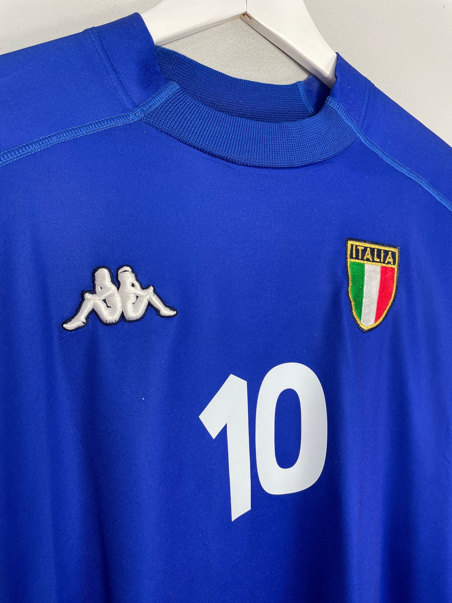 1999/00 ITALY DEL PIERO #10 L/S HOME SHIRT (XL) KAPPA