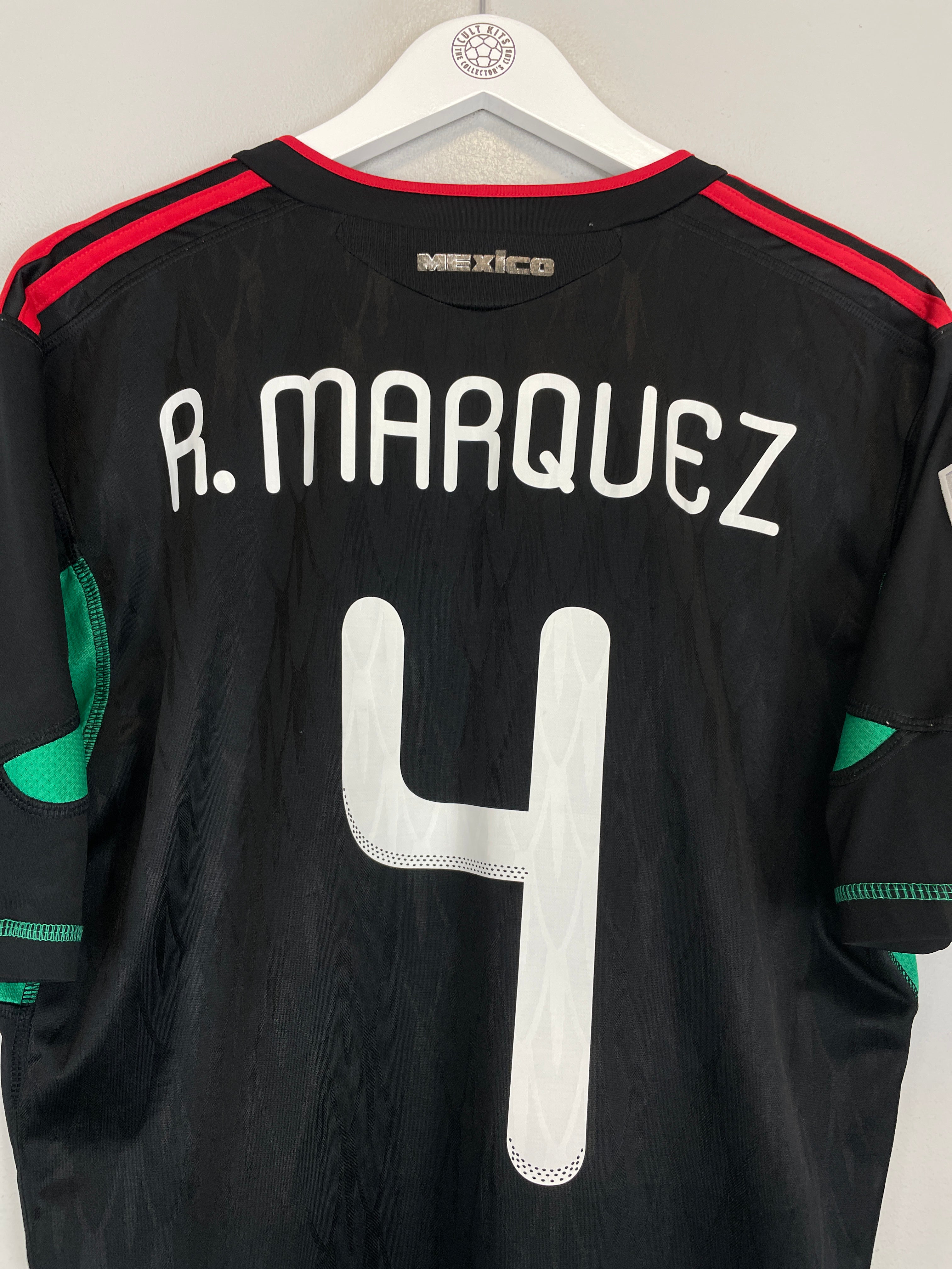 Shop 2010/11 MEXICO R.MARQUEZ #4 AWAY SHIRT (L) ADIDAS, classic football shirts, vintage football shirts & retro soccer jerseys at Cult Kits