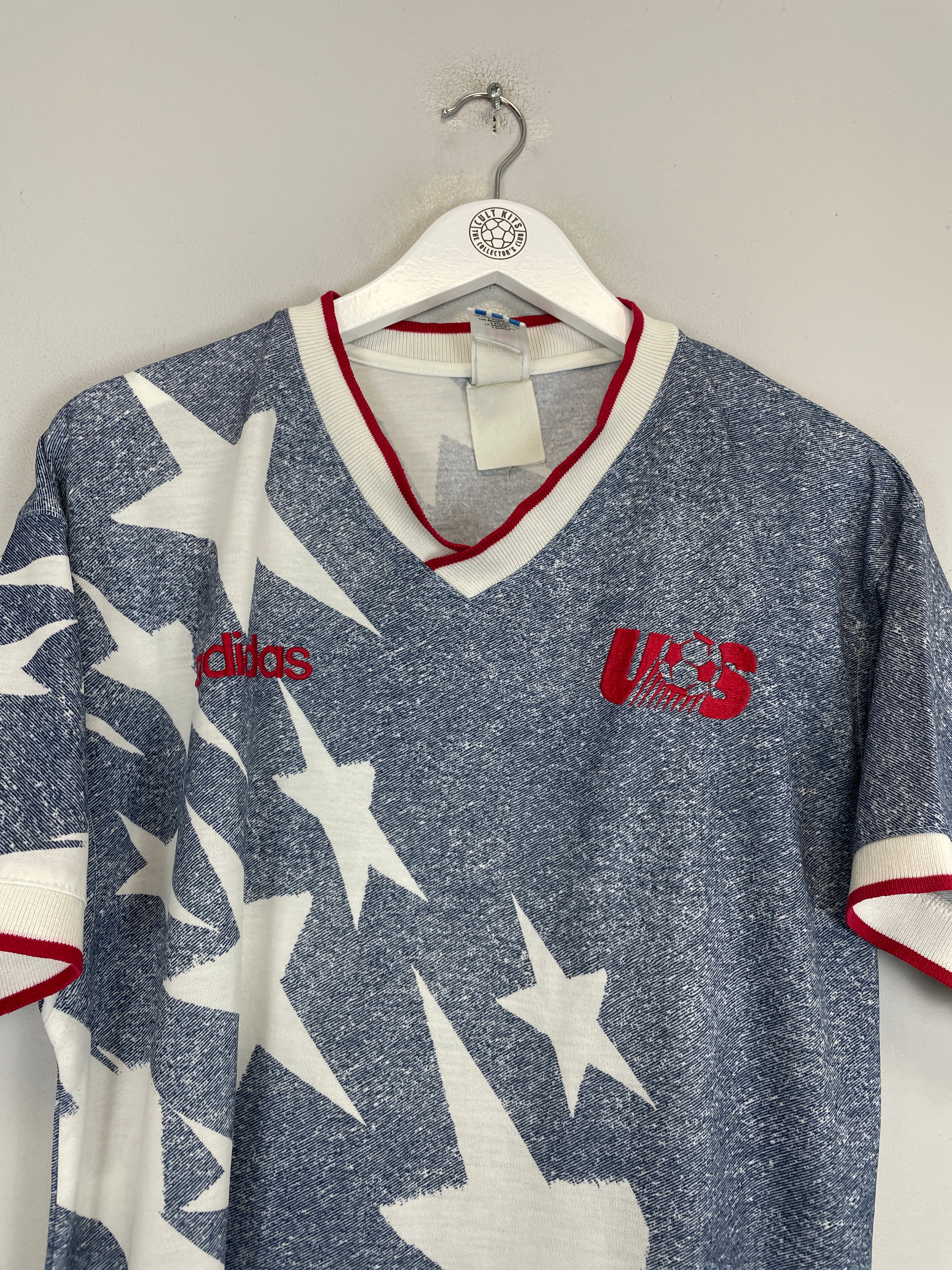 Shop 1994 USA AWAY SHIRT (L) ADIDAS, classic football shirts, vintage football shirts & retro soccer jerseys at Cult Kits