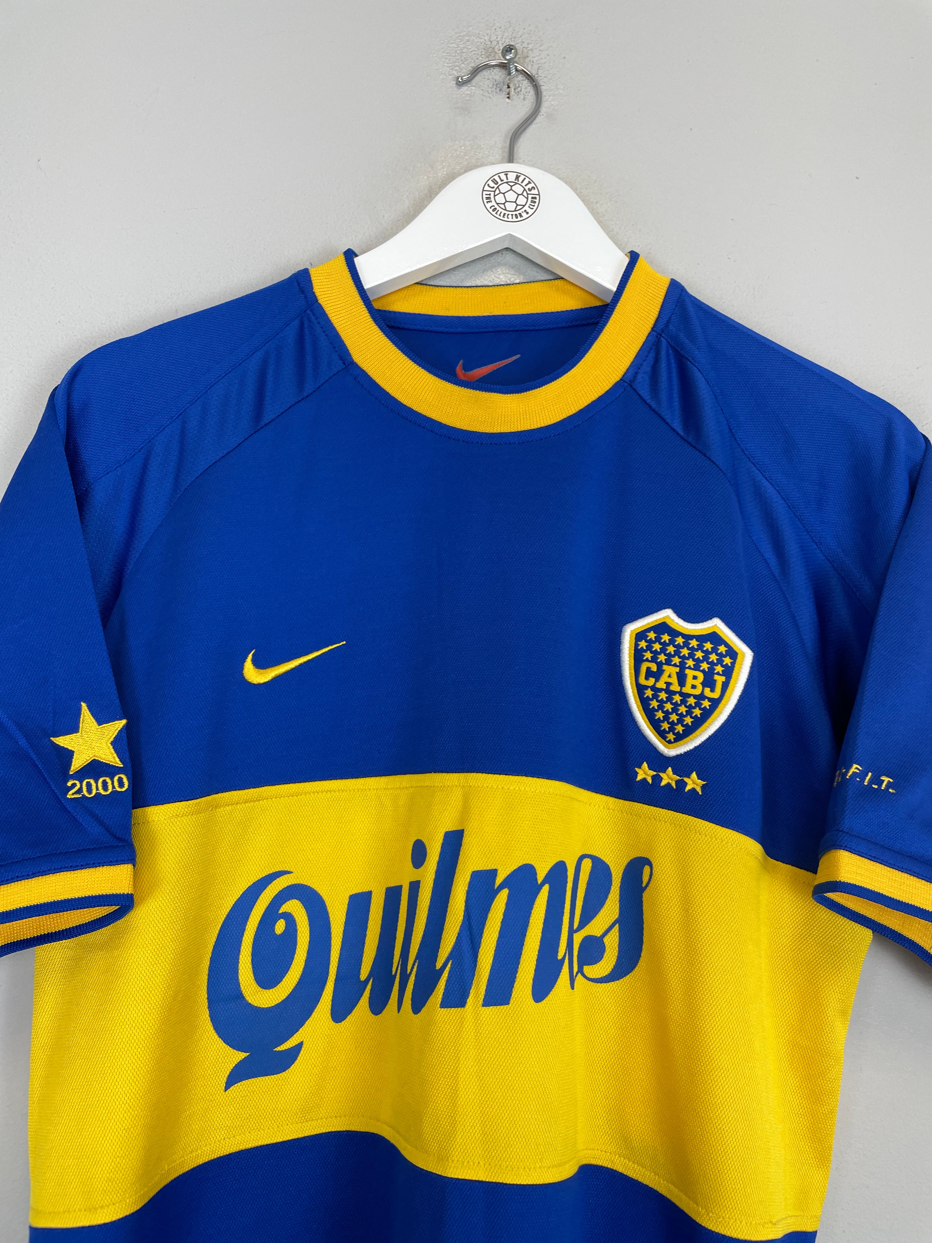 Shop 2000/01 BOCA JUNIORS *SPECIAL* HOME SHIRT (M) NIKE, classic football shirts, vintage football shirts & retro soccer jerseys at Cult Kits