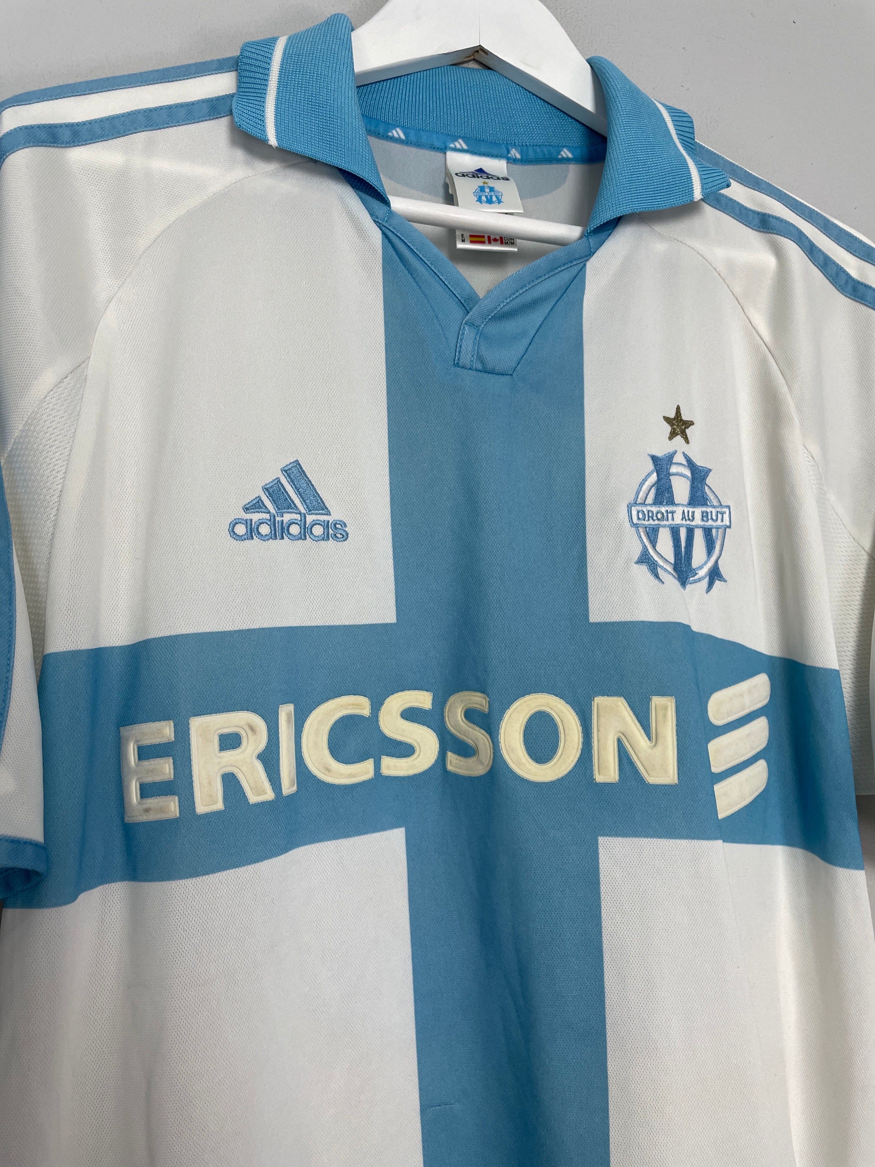 Shop 2000/01 MARSEILLE WEAH #29 HOME SHIRT (M) ADIDAS, classic football shirts, vintage football shirts & retro soccer jerseys at Cult Kits