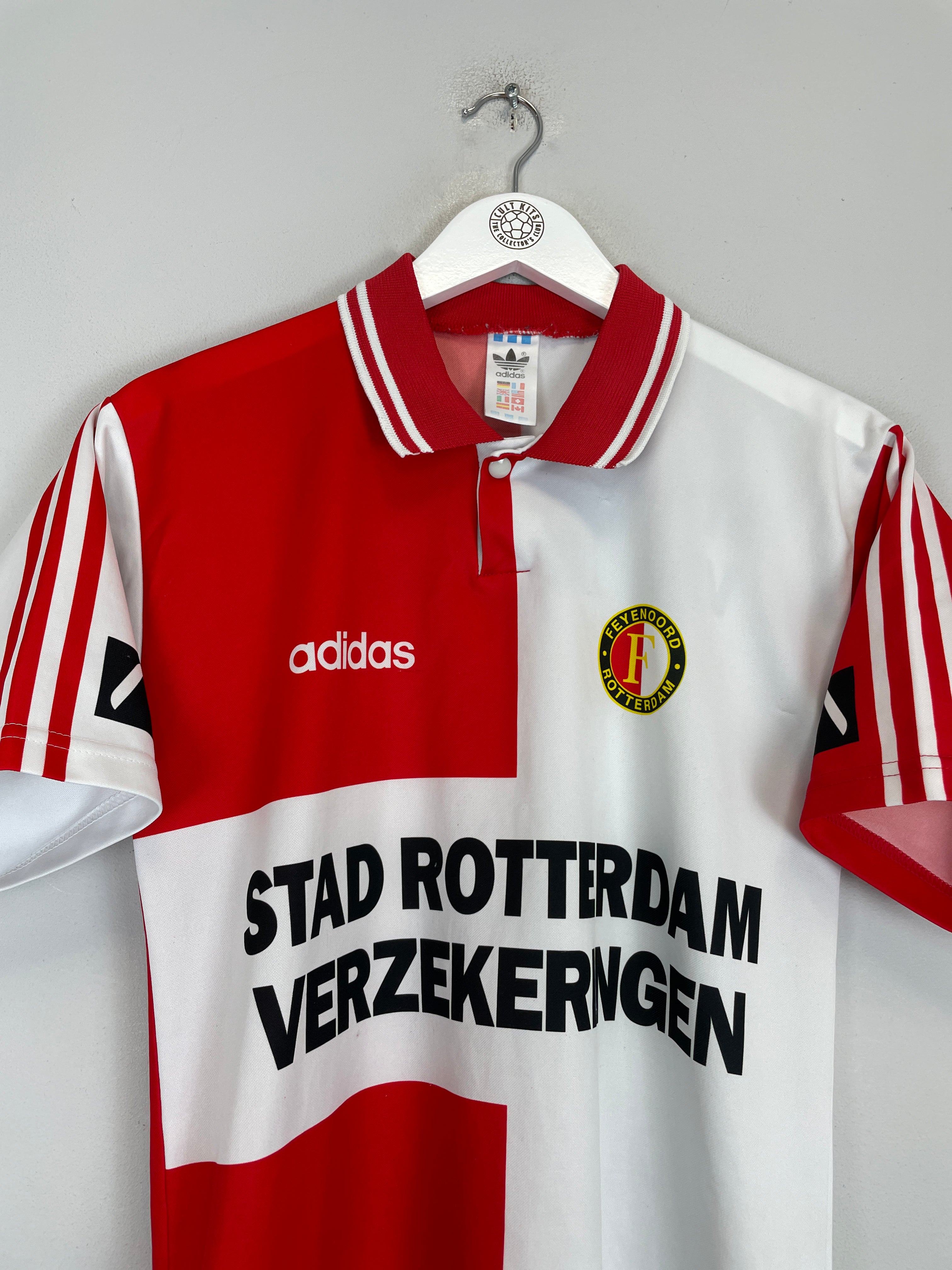 Shop 1994/96 FEYENOORD HOME SHIRT (S) ADIDAS, classic football shirts, vintage football shirts & retro soccer jerseys at Cult Kits