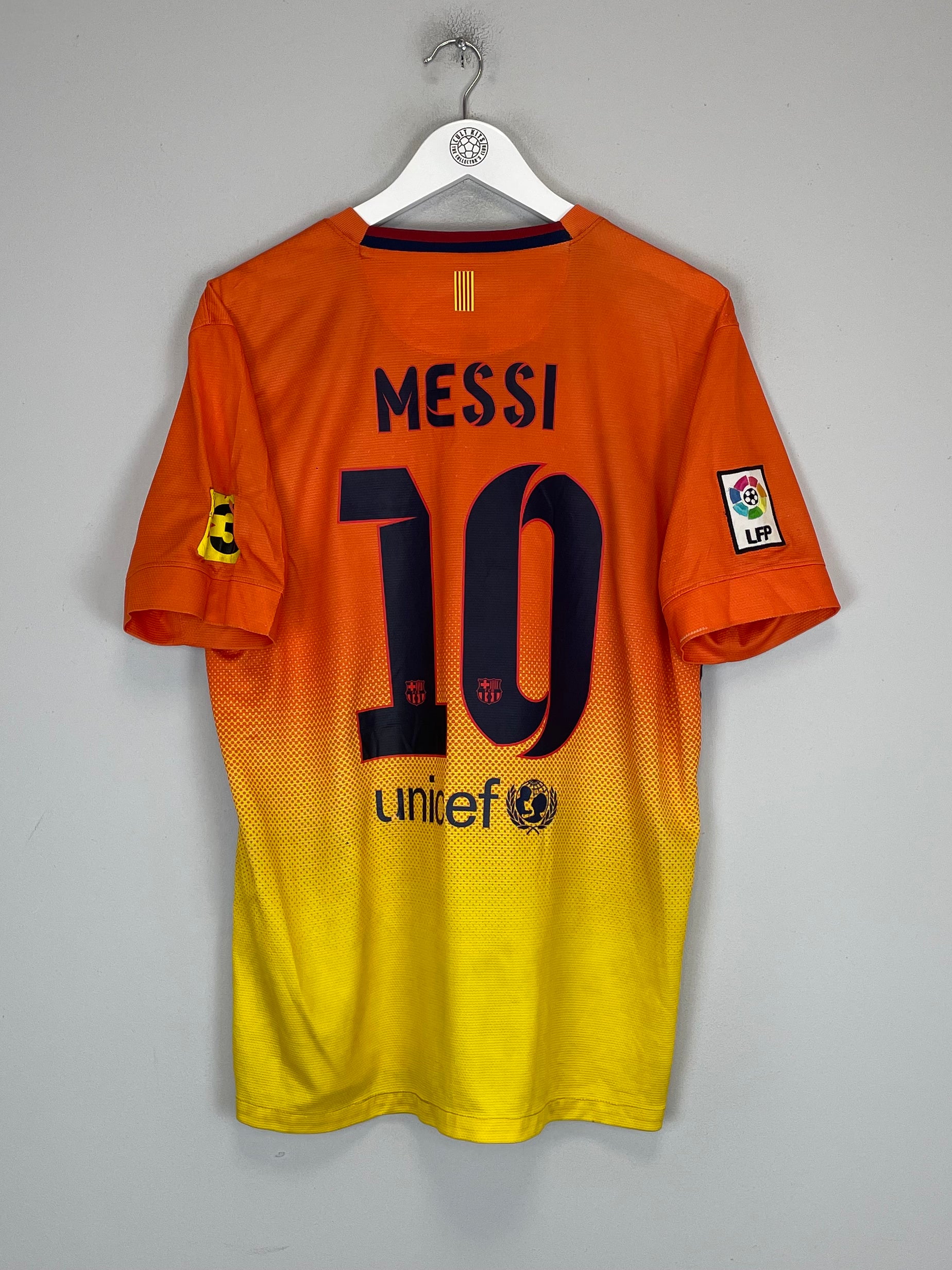 Shop 2012/13 BARCELONA MESSI #10 AWAY SHIRT (L) NIKE, classic football shirts, vintage football shirts & retro soccer jerseys at Cult Kits