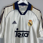 Shop 1998/00 REAL MADRID RAUL #7 HOME SHIRT (L) ADIDAS, classic football shirts, vintage football shirts & retro soccer jerseys at Cult Kits