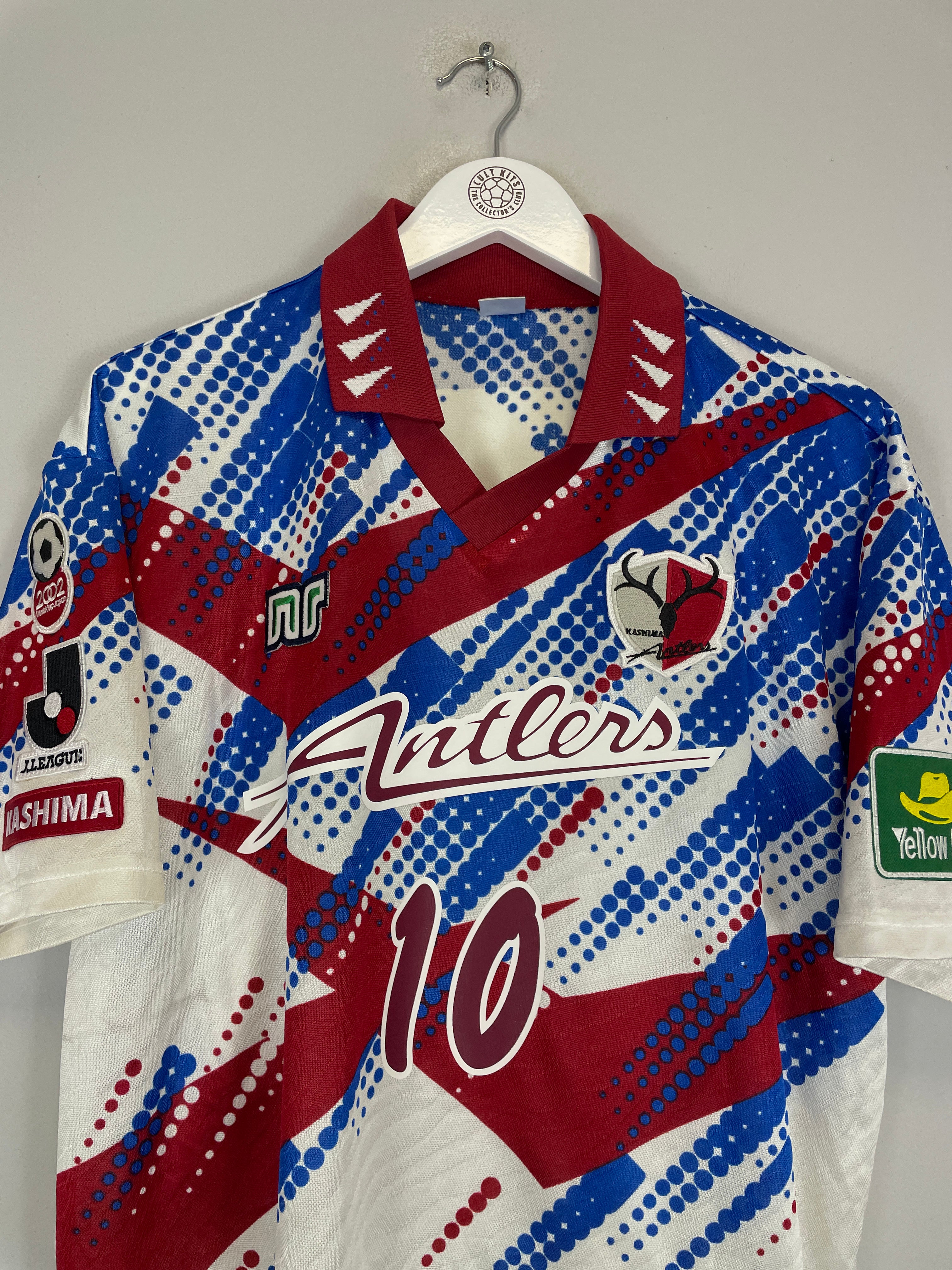 Shop 1996 KASHIMA ANTLERS #10 AWAY SHIRT (L) NR, classic football shirts, vintage football shirts & retro soccer jerseys at Cult Kits