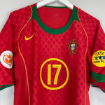 Shop 2004/06 PORTUGAL RONALDO #17 HOME SHIRT (L) NIKE, classic football shirts, vintage football shirts & retro soccer jerseys at Cult Kits